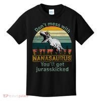 Don't Mess with Nanasaurus Kids T-Shirt thumb 0