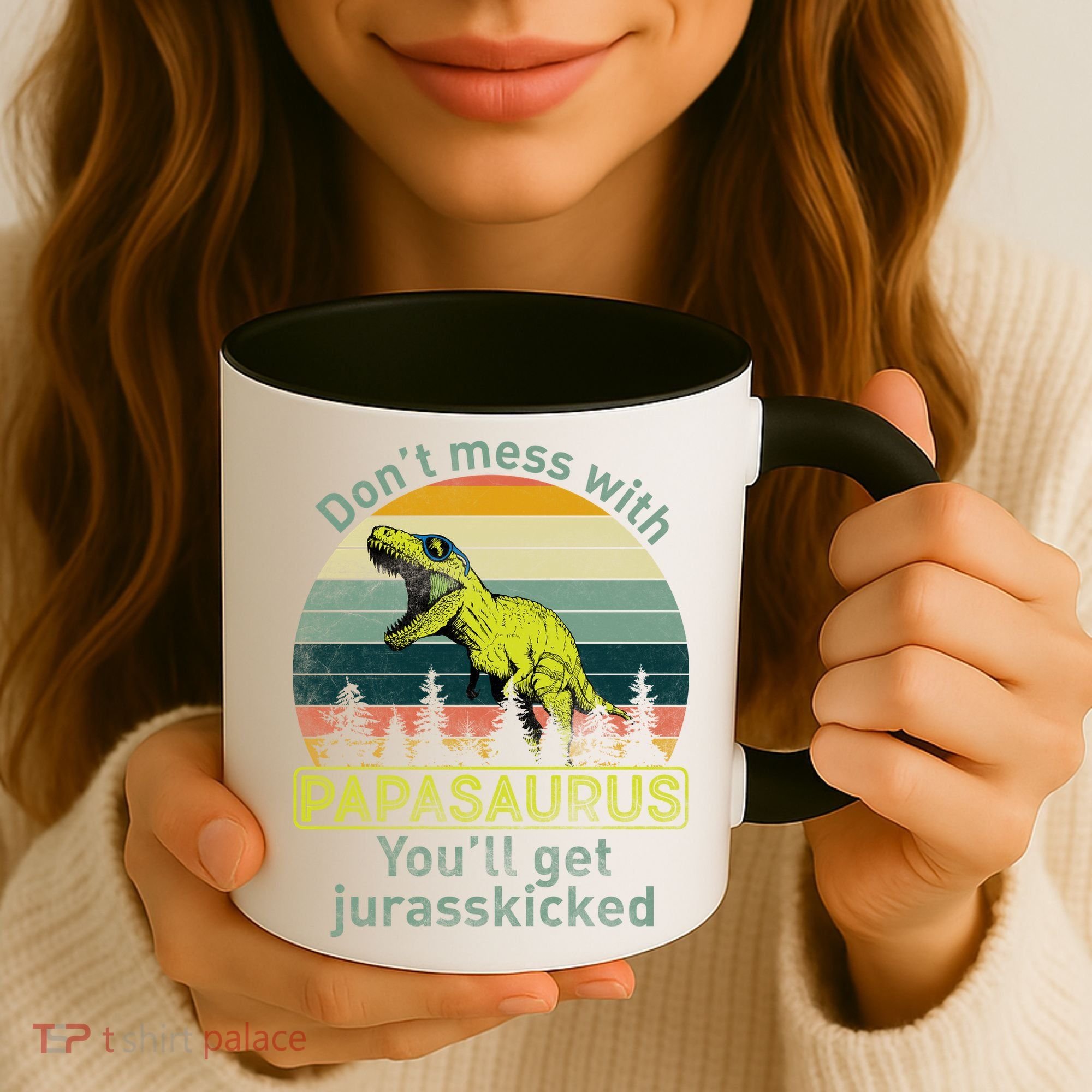 Don't Mess With Papasaurus Coffee Mug