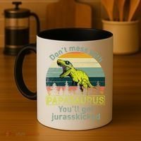 Don't Mess With Papasaurus Coffee Mug thumb 4