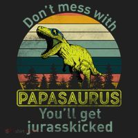 Don't Mess With Papasaurus Hat thumb 2
