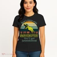 Don't Mess With Papasaurus Women's T-Shirt thumb 4