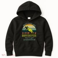 Don't Mess With Papasaurus Kids Hoodie thumb 0