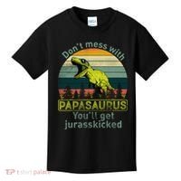 Don't Mess With Papasaurus Kids T-Shirt thumb 0