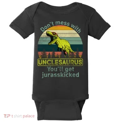 Don't Mess With Unclesaurus Baby Bodysuit