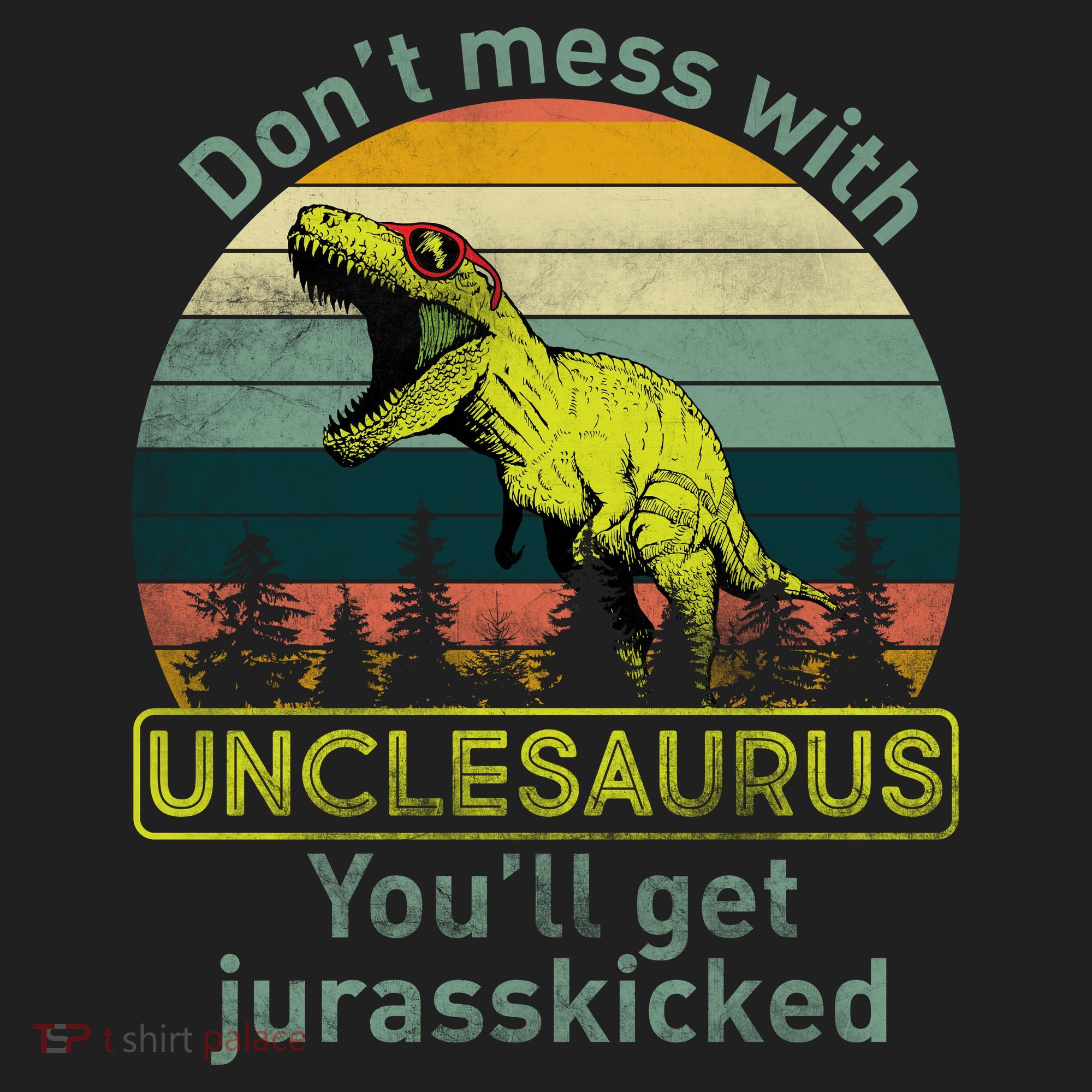 Don't Mess With Unclesaurus Golf Towel