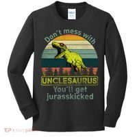 Don't Mess With Unclesaurus Kids Long Sleeve Shirt thumb 0