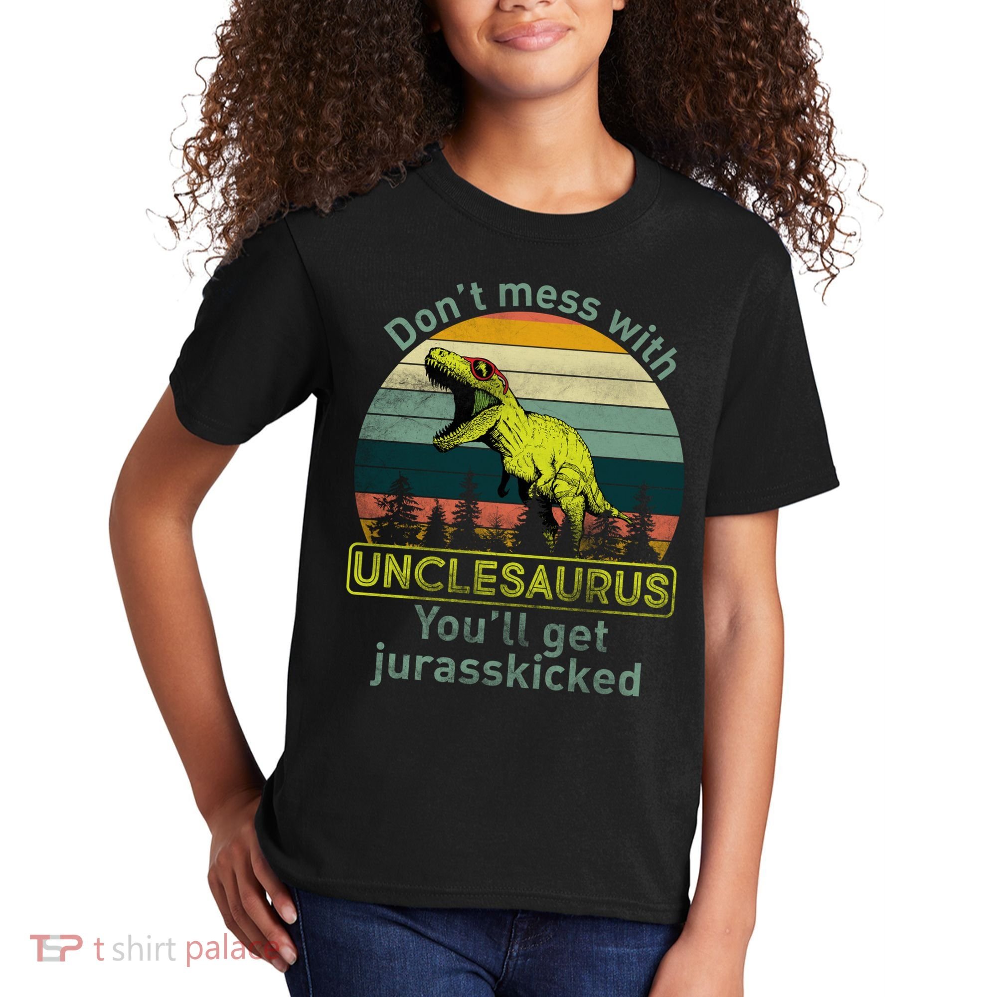 Don't Mess With Unclesaurus Kids T-Shirt