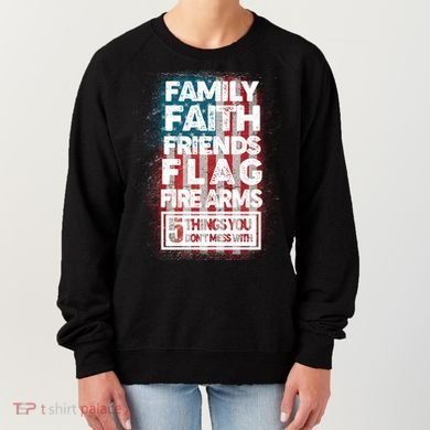 Don't Mess With Us Tough American Women's Sweatshirt