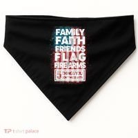 Don't Mess With Us Tough American USA-Made Doggie Bandana thumb 0