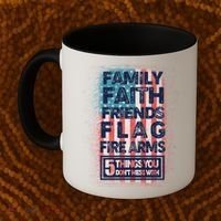 Don't Mess With Us Tough American Coffee Mug thumb 2