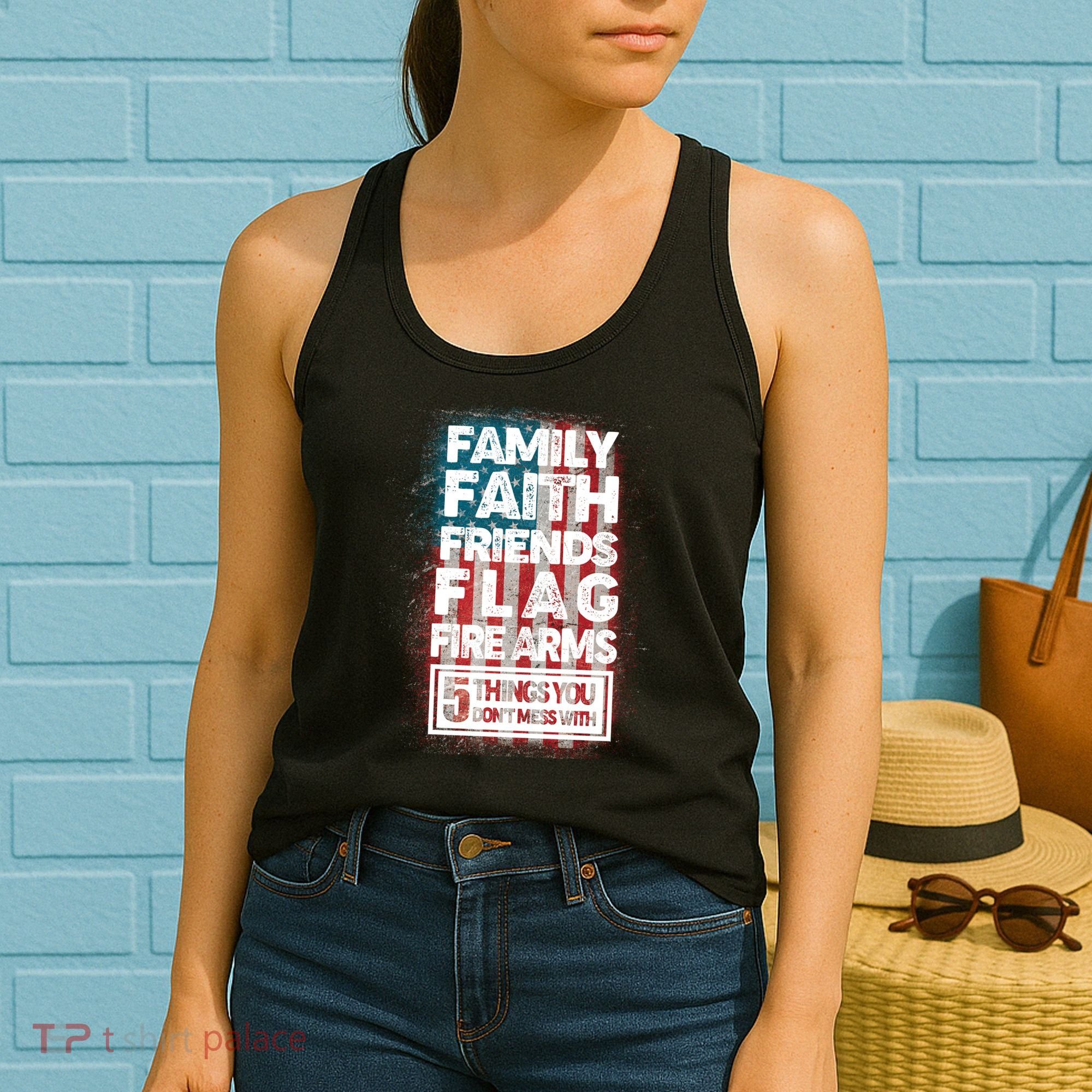 Don't Mess With Us Tough American Women's Tank Top