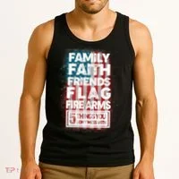 Don't Mess With Us Tough American Tank Top thumb 3