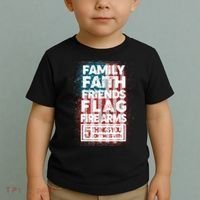 Don't Mess With Us Tough American Toddler T-Shirt thumb 2