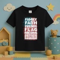 Don't Mess With Us Tough American Toddler T-Shirt thumb 3