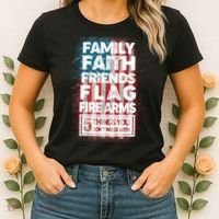 Don't Mess With Us Tough American Women's T-Shirt thumb 2