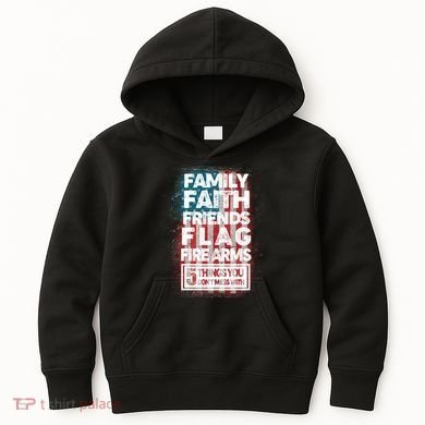 Don't Mess With Us Tough American Kids Hoodie