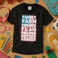 Don't Mess With Us Tough American Kids T-Shirt thumb 3