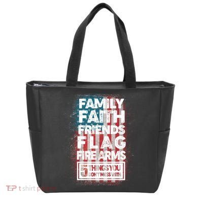 Don't Mess With Us Tough American Tote Bag