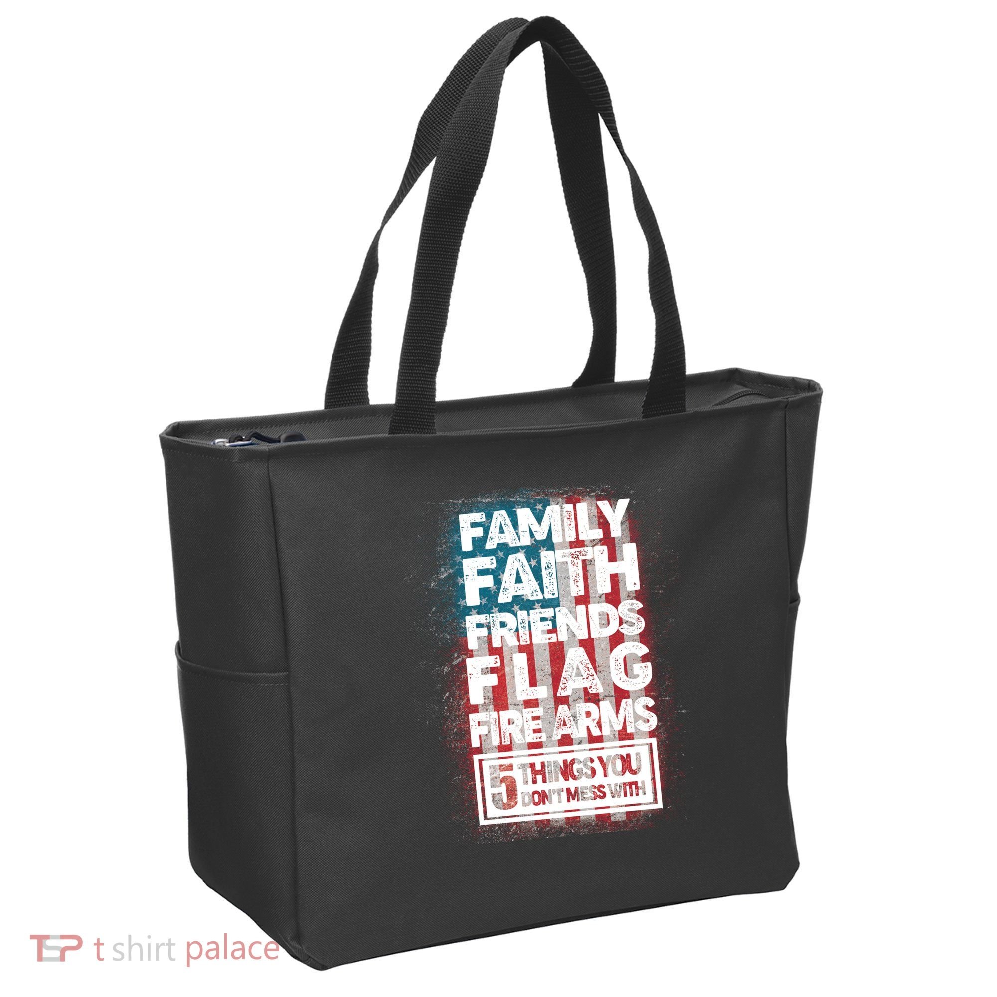 Don't Mess With Us Tough American Tote Bag
