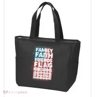 Don't Mess With Us Tough American Tote Bag thumb 3