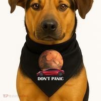 Don't Panic USA-Made Doggie Bandana thumb 1