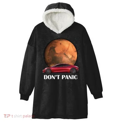 Don't Panic Hooded Wearable Blanket