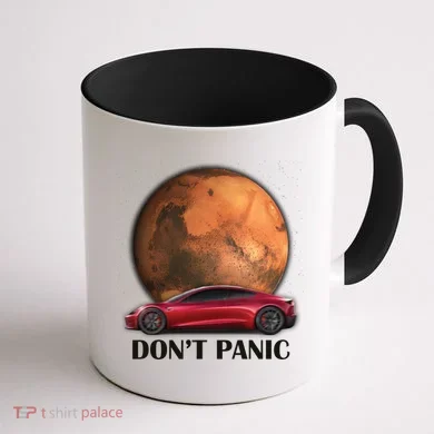 Don't Panic Coffee Mug back