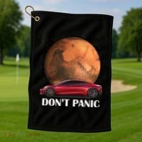Don't Panic Golf Towel thumb 1