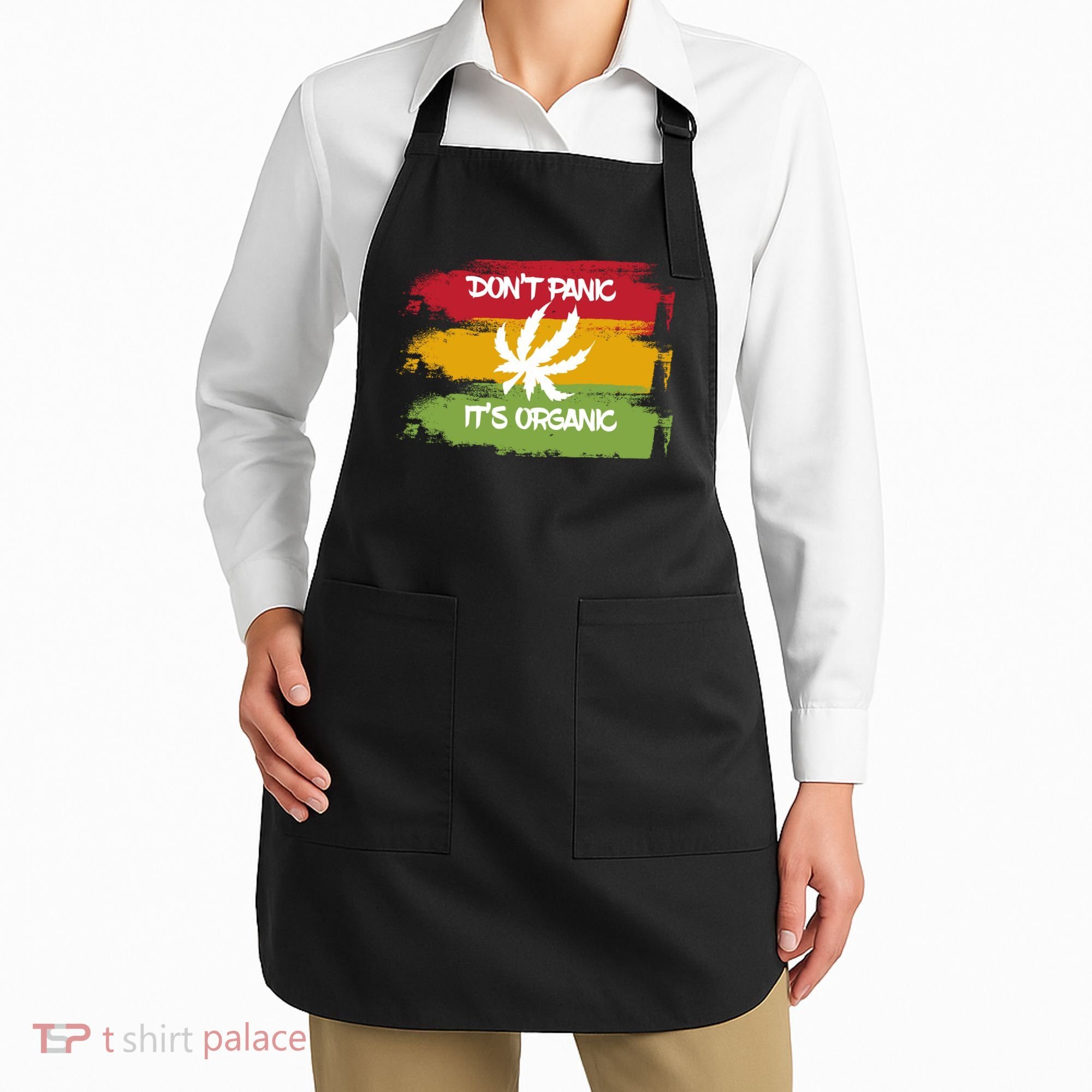 Don't Panic It's Organic Weed Apron