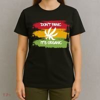 Don't Panic It's Organic Weed T-Shirt thumb 4