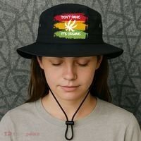 Don't Panic It's Organic Weed Bucket Hat thumb 3