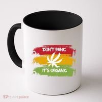 Don't Panic It's Organic Weed Coffee Mug thumb 0