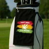 Don't Panic It's Organic Weed Golf Towel thumb 2