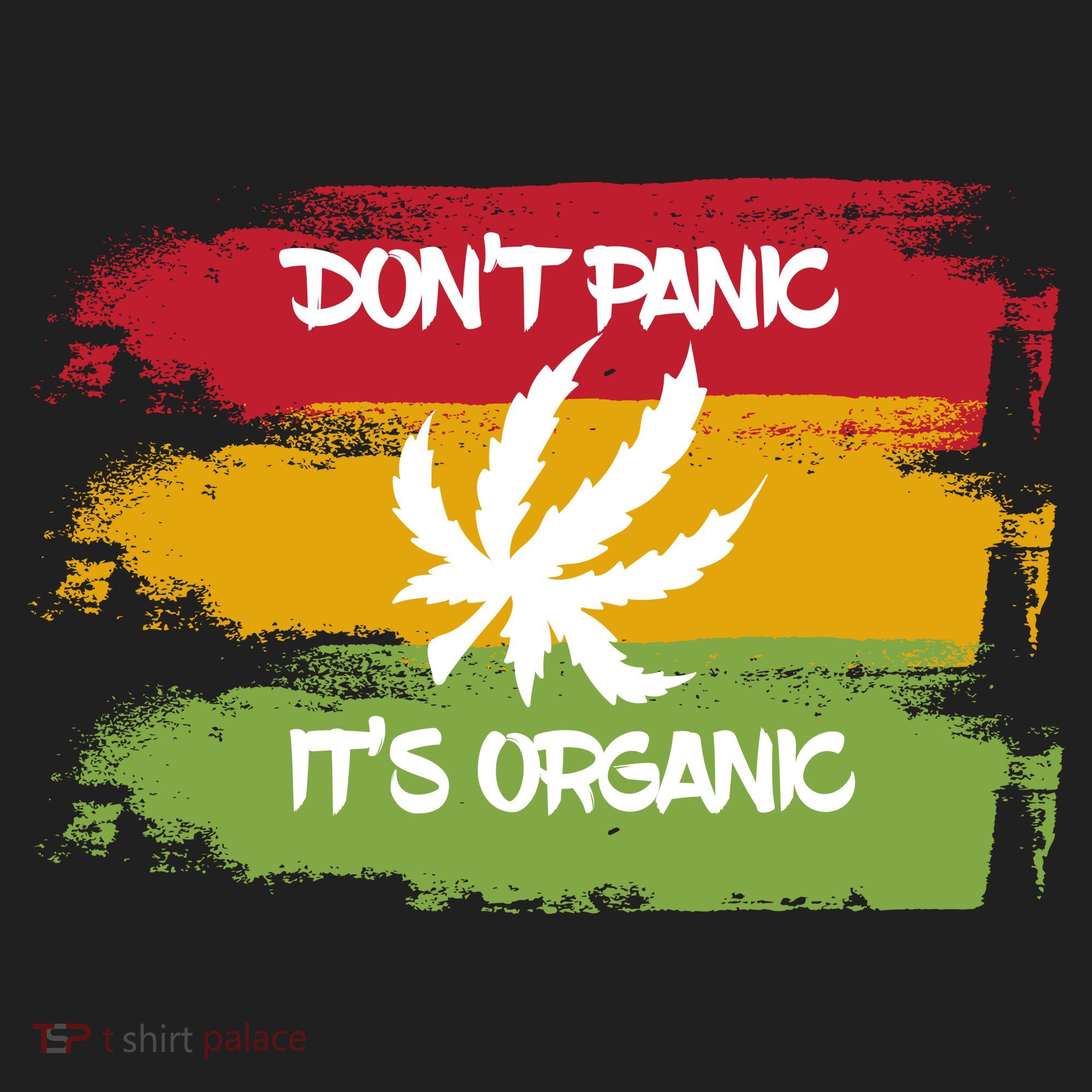Don't Panic It's Organic Weed Golf Towel