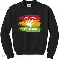 Don't Panic It's Organic Weed Kids Sweatshirt thumb 0
