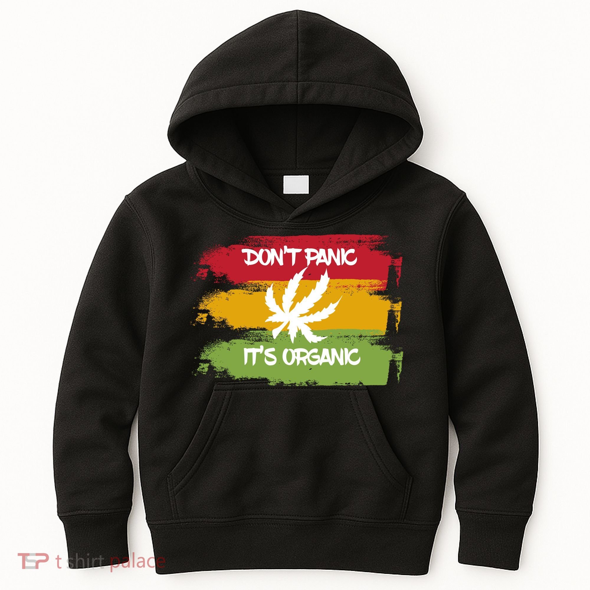 Don't Panic It's Organic Weed Kids Hoodie