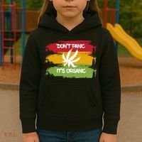 Don't Panic It's Organic Weed Kids Hoodie thumb 3
