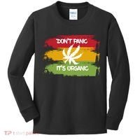 Don't Panic It's Organic Weed Kids Long Sleeve Shirt thumb 0