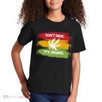 Don't Panic It's Organic Weed Kids T-Shirt thumb 2