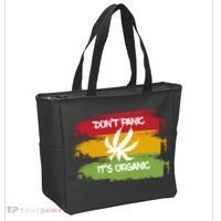 Don't Panic It's Organic Weed Tote Bag thumb 2