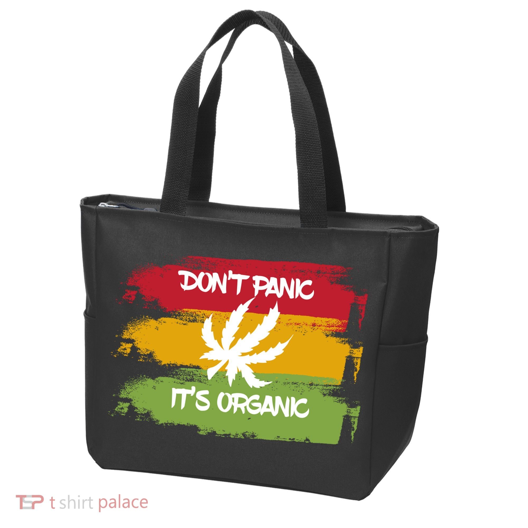 Don't Panic It's Organic Weed Tote Bag