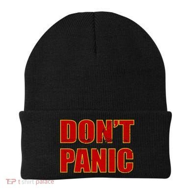Don't Panic Vintage Distressed Panicking Beanie