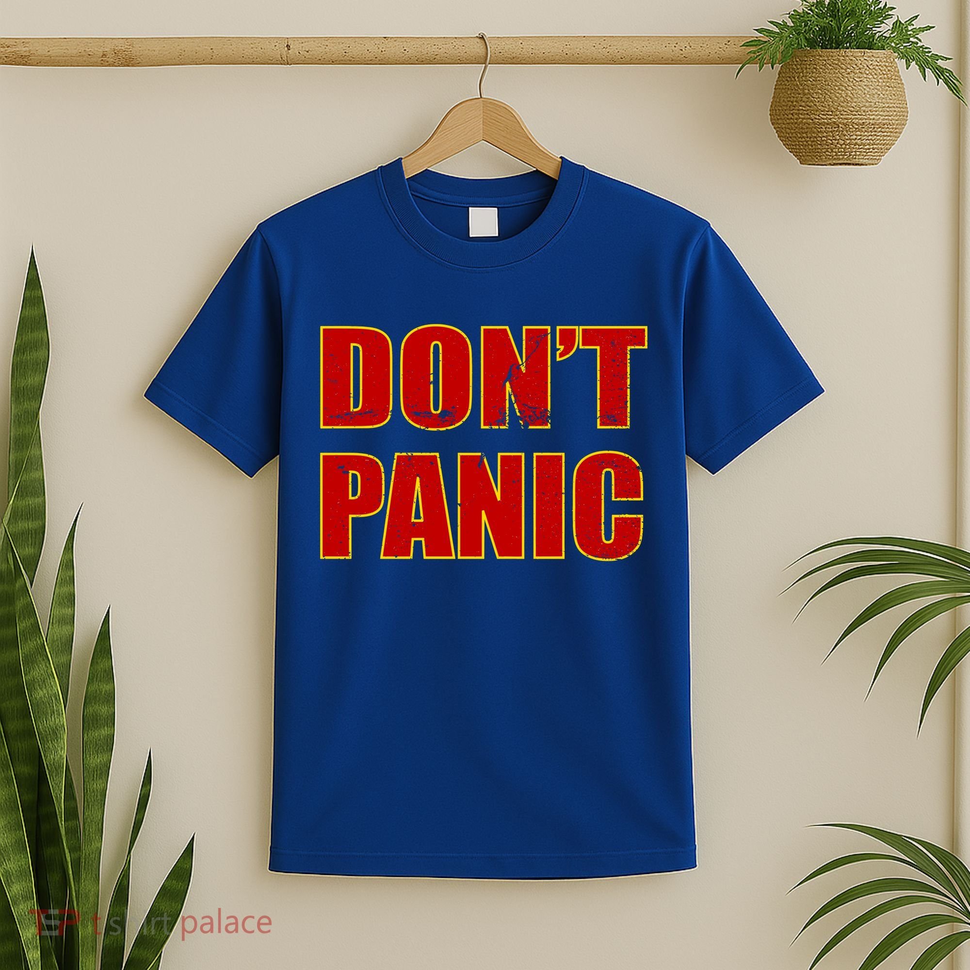 Don't Panic Vintage Distressed Panicking T-Shirt