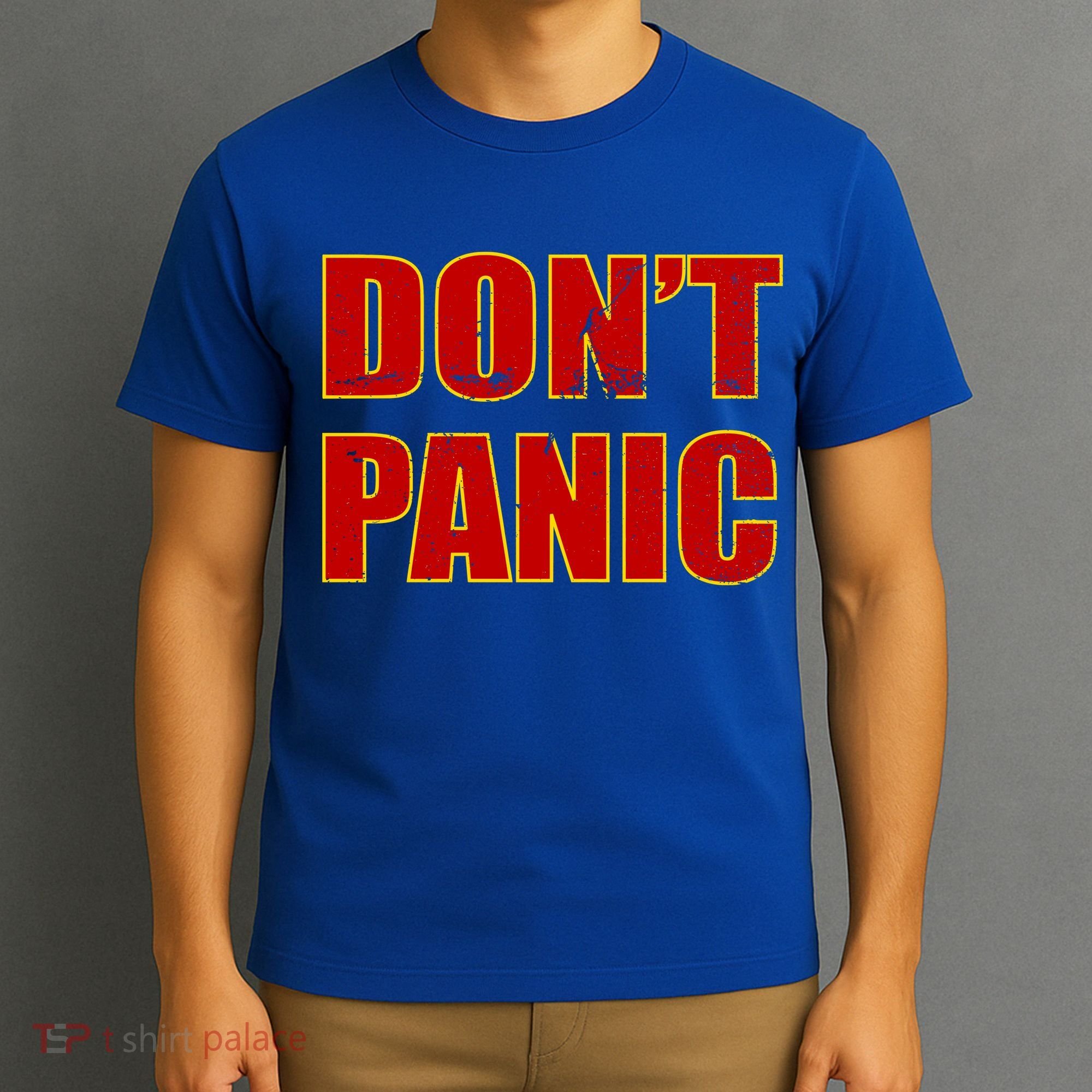 Don't Panic Vintage Distressed Panicking T-Shirt