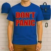 Don't Panic Vintage Distressed Panicking T-Shirt thumb 6