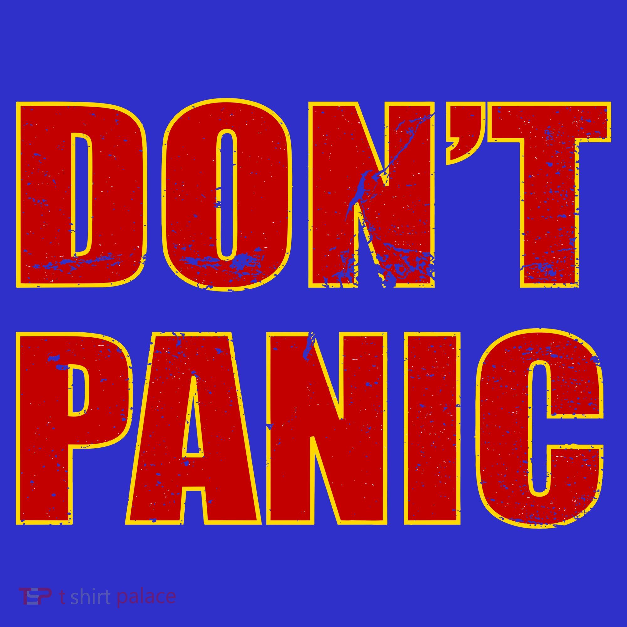 Don't Panic Vintage Distressed Panicking T-Shirt