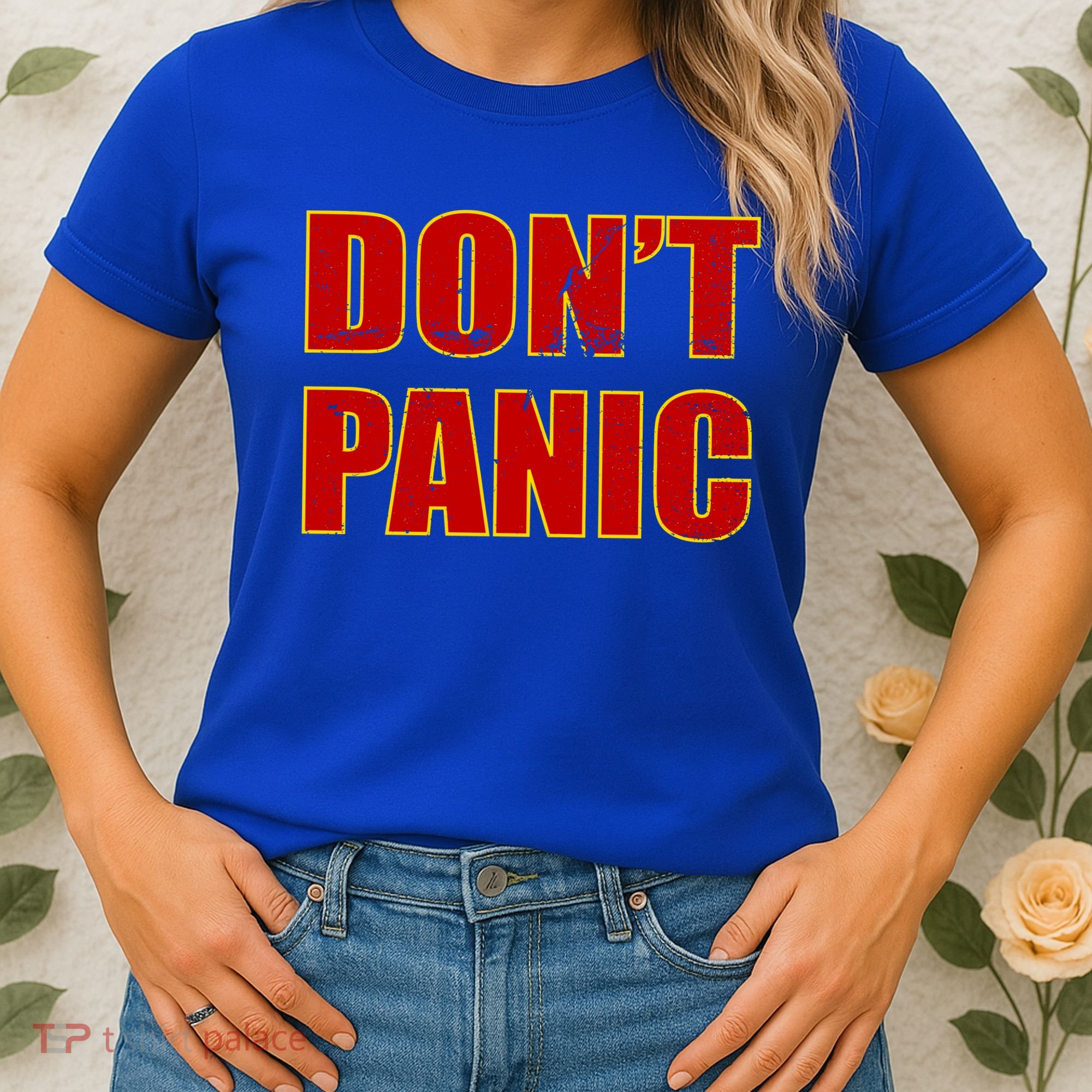 Don't Panic Vintage Distressed Panicking Women's T-Shirt
