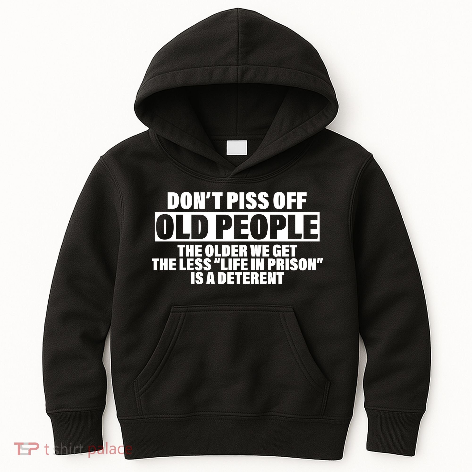 Don't Piss Off Old People Funny Kids Hoodie
