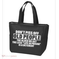 Don't Piss Off Old People Funny Tote Bag thumb 3
