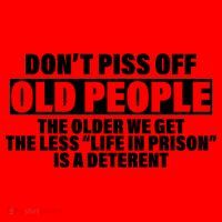Don't Piss Off Old People Funny Santa Hat thumb 1